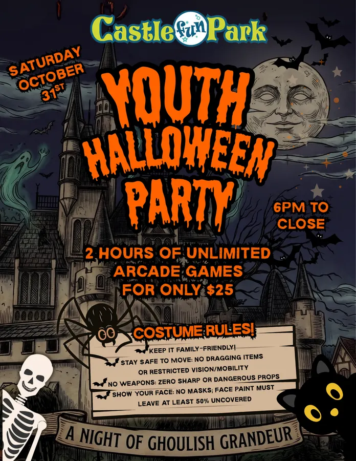 A Night of Ghoulish Grandeur at Castle Fun Park! 🎃👻